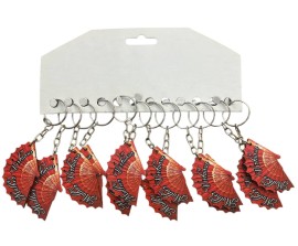 Leque mulher virtuosa  chaveiro MDF - 12 unidades