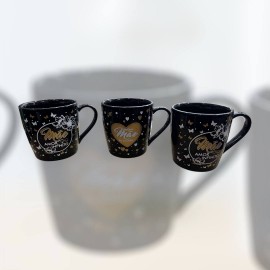 Caneca Me Black de porcelana 290 ml