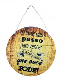 Quadro primeiro passo MDF com corda unidade