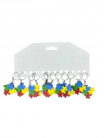 Chaveiro Autismo autista pl�stico 12 unidades