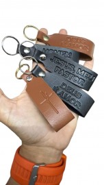 12 chaveiro corino marrom/preto diversos 