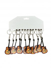 Chaveiro viol�o voc� e especial para Deus MDF 12 unidades 