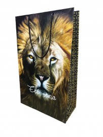 Sacola le�o papel�o grande pacote com 10