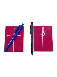 Bloco de anota��o F� pink com  caneta 1 kit