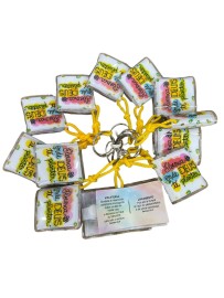 Chaveiros b�blia colorido 12 unidades