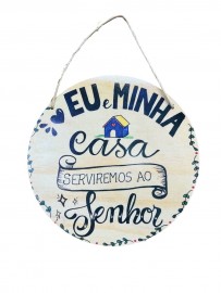 Quadro eu e minha casa  mdf unidade