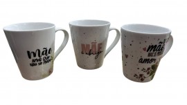 Caneca porcelana M�e 290 tulipa