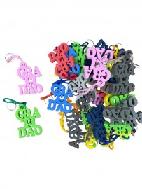 Chaveiro EVA Gratid�o 100 unidades 