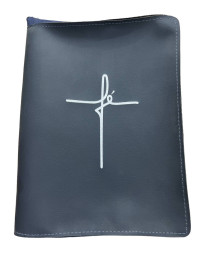 Capa B�blia F� n�mero 13 com z�per  1 unidade azul
