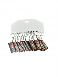 Chaveiro fita retr� Jesus te ama MDF 12 unidades