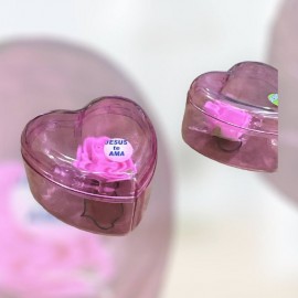 Lembran�a cora��o com flor unidade