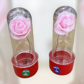 Tubete com flor artificial lembran�a unidade