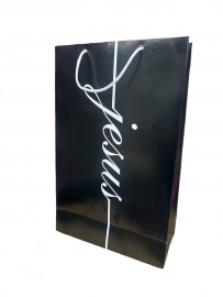 Sacola Jesus papel�o grande pacote com 10