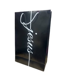 Sacola Jesus papel�o grande pacote com 10