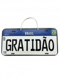 Placa de carro gratid�o MDF unidade
