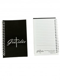 Caderneta gratid�o preta 