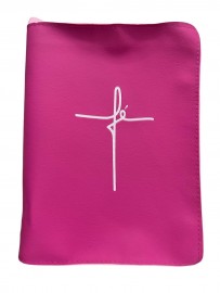 Capa B�blia F� n�mero 13 com z�per  1 unidade rosa