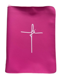 Capa B�blia F� n�mero 13 com z�per  1 unidade rosa