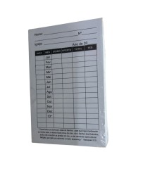 Tal�o para d�zimo 100 unidades