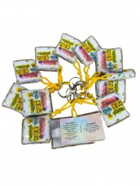 Chaveiros b�blia colorido 12 unidades